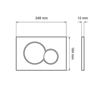 کلید فلاش تانک توکار ایران – توئین سفید (کد ۳۴)