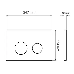 کلید فلاش تانک توکار ایران – گرد استیل طلایی براق (کد ۲۱)