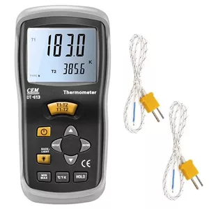 ترمومتر تماسی دو کاناله CEM مدل DT-613