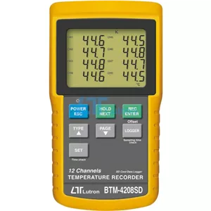 ترمومتر 12 کاناله دیجیتال LUTRON مدل BTM-4208SD
