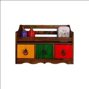 خرید عمده شلف چوبی رومیزی سه کشو دیاکو