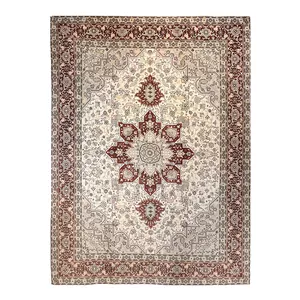 قالیچه  تبریز نقشه هریس 50رج کد 1100165