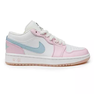 کفش زنانه نایک مدل جردن وان لو رنگ سفید صورتی