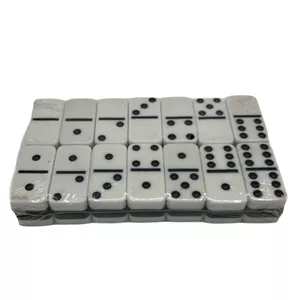 دومینو سفید پشت مشکی کد 66