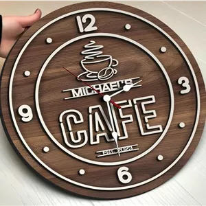 ساعت دیواری طرح کافه مناسب برای کافی شاپ