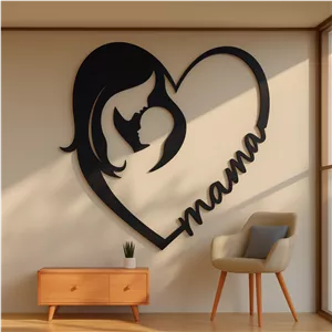 تابلو چوبی دیواری مناسب روز مادر با نوشته دلخواه