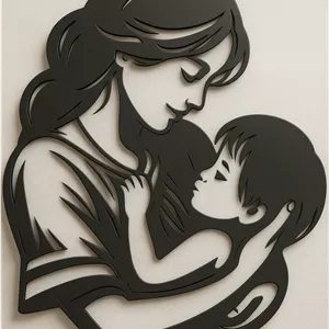 تابلو چوبی دیواری مناسب روز مادر با نوشته دلخواه