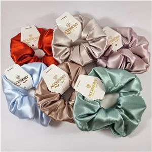 کش مو اسکرانچی ساتن ساده شیک و لطیف