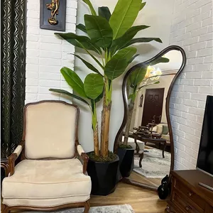 درختچه موز مصنوعی وارداتی سه بازو بدون گلدان