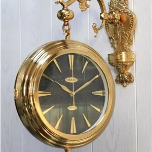 ساعت دیواری دو طرفه تمام فلزی ویولت کد v2p201