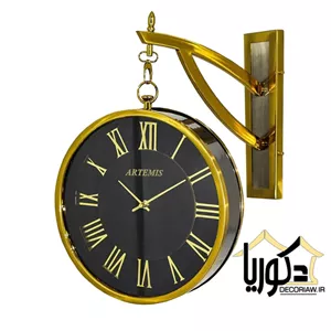 ساعت دیواری یک طرفه فلزی آرتمیس کد ۳۰۲۸۰