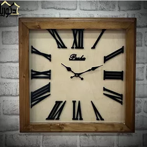 ساعت دیواری چوبی پاشا سایز ۵۰ کد ۵۰۶۲