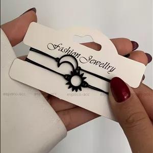 دستبند ست دوتایی ماه و خورشید کد A580