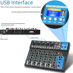 میکسر صوتی 7 کاناله Depusheng