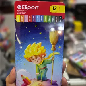 مداد رنگی ۱۲ رنگ الیپون Elipon فلزی