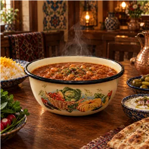 کاسه 1 لیتری لعابی روس کدو 7674
