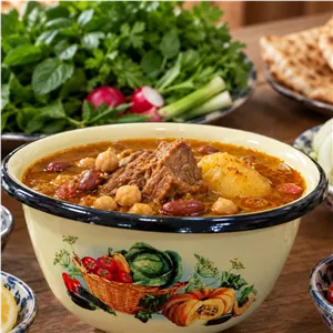 کاسه 800cc لعابی روس کدو 7672