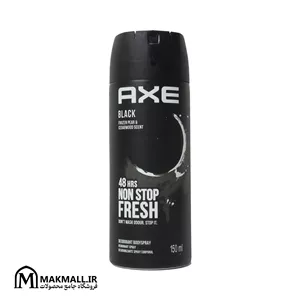 اسپری بدن اکس بلک - گلابی یخ‌ و چوب سرو - AXE Black Frozen Pear & Cedarwood