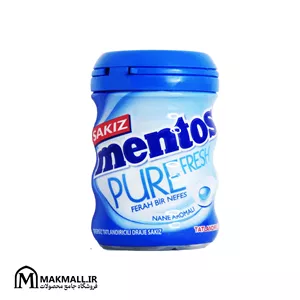 آدامس منتوس پیور فرش نعنا ۶۰ گرمی | Mentos Pure Fresh Mint Gum 60g