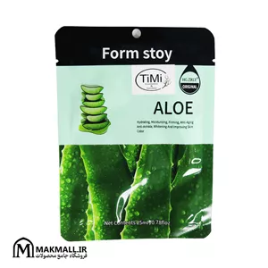 ماسک ورقه‌ای آلوئه‌ورا آبرسان و ضدچروک فرم استوی 25 گرمی | Form Stoy Aloe Hydrating & Anti-Aging Sheet Mask 25g