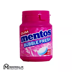 آدامس منتوس بابل فرش بدون شکر ۴۰ عددی | Mentos Bubble Fresh Sugarfree Gum 40 Pieces