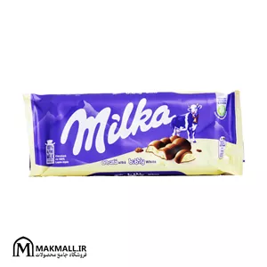 شکلات شیری با مغز سفید میلکا بابل آلپاین میلک 95 گرم | Milka Bubbly White Alpine Milk 95g