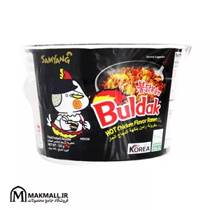 نودل کره‌ای سامیانگ بولداک طعم مرغ تند 105 گرم | Samyang Korean Buldak Hot Chicken Flavor Ramen 105g