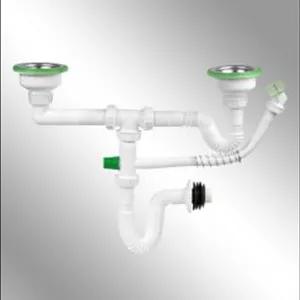 سیفون دو لگنه سولار3 برند سنی