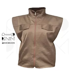 جلیقه (وست) سلنا شکلاتی