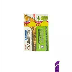 پک خمیر دندان گیاهی آلکامن حاوی عصاره زردچوبه و بامبو