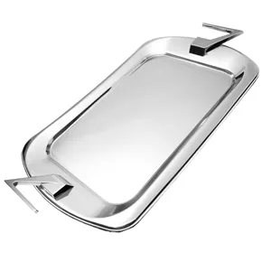 سینی پذیرایی استیل کروم کد OW4110