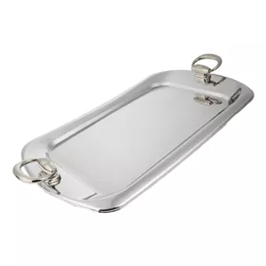 سینی پذیرایی استیل کروم کد OW3110