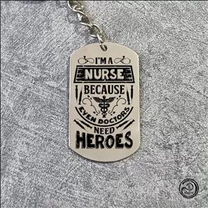 جاکلیدی / جاسوئیچی / گردنبند استیل پرستار قهرمان