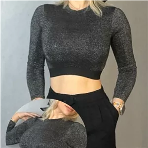 کراپ نقره بافت برند  Vero Moda  کد05