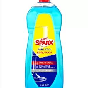 مایع جلادهنده ماشین ظرفشویی آبی اسپروکس ترکیه ای اورجینال مدل Sparx با رایحه سرکه و لیمو حجم 750 میلی‌لیتر Asperox Sprax