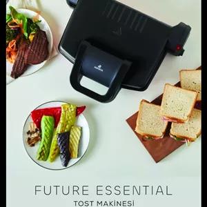 گریل و توستر کاراجا اورجینال ترکیه ای 1800 وات و ظرفیت 4 برش Karaca Future Essential Tost Makinesi 1800 W 4 Dilim Kapasiteli