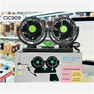پنکه دوقلو کابل usb مدل CIC909 دو سرعته مناسب خودرو و استفاده رومیزی