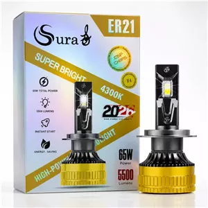 هدلایت H4 دو رنگ نچرال و سفید یخی