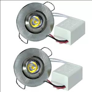 چراغ توکار 1 وات سی ان سی مدل 8024 کد HB --LI بسته 2 عددی