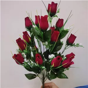 بوته مصنوعی غنچه رز 24 شاخه