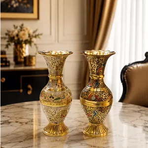 گلدان برنجی هندی