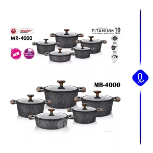 سرویس قابلمه 10 تیکه تیتانیوم مایر کد MR4000