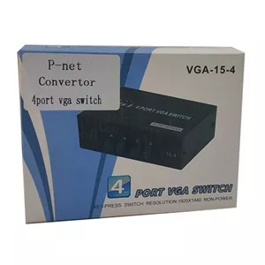 وی‌ جی‌ ای سوییچ چهار پورت دستی مدل  p net VGA SWITCH 4 PORT 