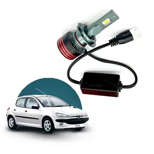 هدلایت نور پایین پژو 206 مدل M8 MAX Mini کانپکس اورجینال | گارانتی (2عددی) 1130