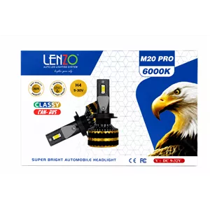 هدلایت M20 pro H4 مناسب پراید 131،صبا،ساینا کوییک شاهین برلیانس 330/220 کراس  | گارانتی (2عددی)