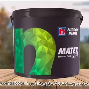 رنگ نیم پلاستیک سفیدماتکس پرو نیپون کد 6700 وزن 12.5 کیلوگرم (دبه)