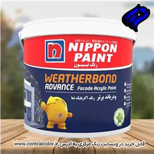 رنگ اکریلیک نما سفید مات ودرباند نیپون حلب کد 899
