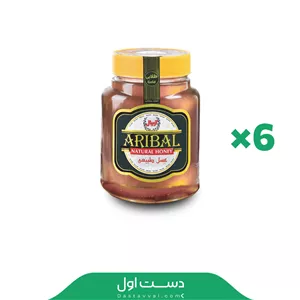 عسل آریبال طلایی 1450 گرمی - 6 عددی