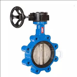 شیر پروانه‌ای لاگ  گیربکسی PN16/PN10 دیسک استیل میراب