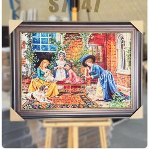 تابلو فرش چاپی فرانسوی کد S7047 **بدون قاب**